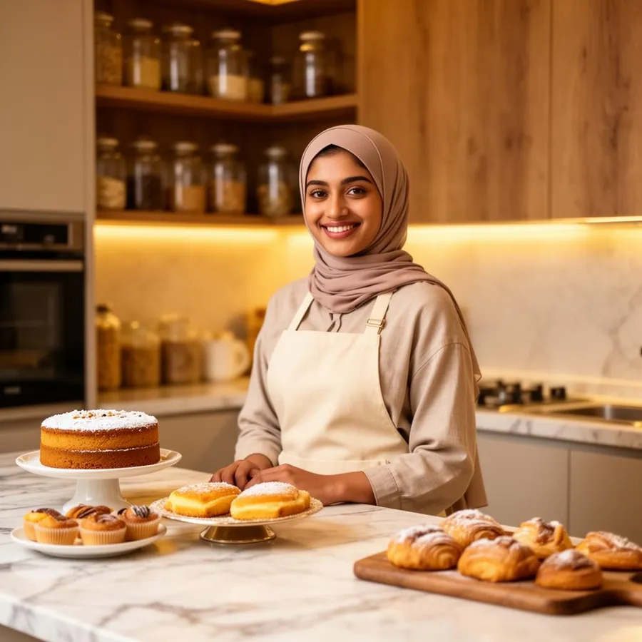 The Sweet Bite baker at work